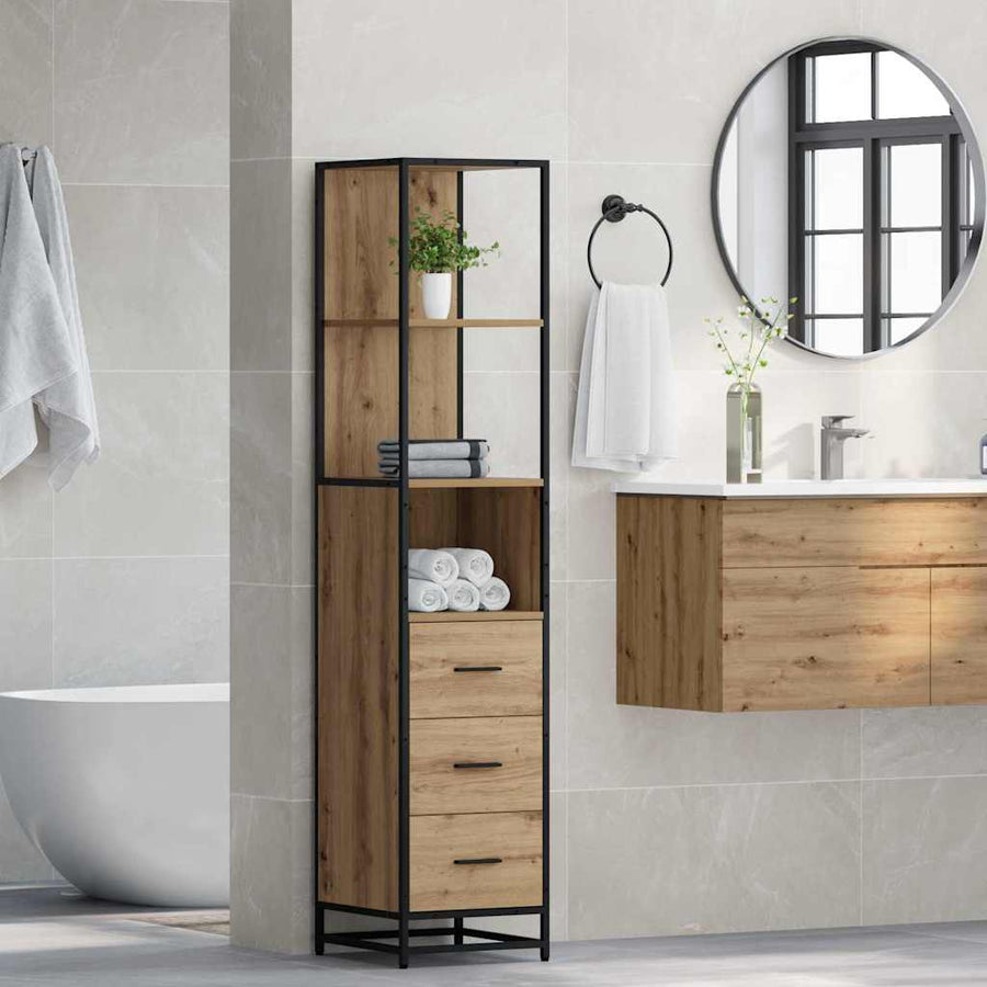 Badkamermeubelset Artisan Eiken 35 x 37,5 x 166 cm Bewerkt hout