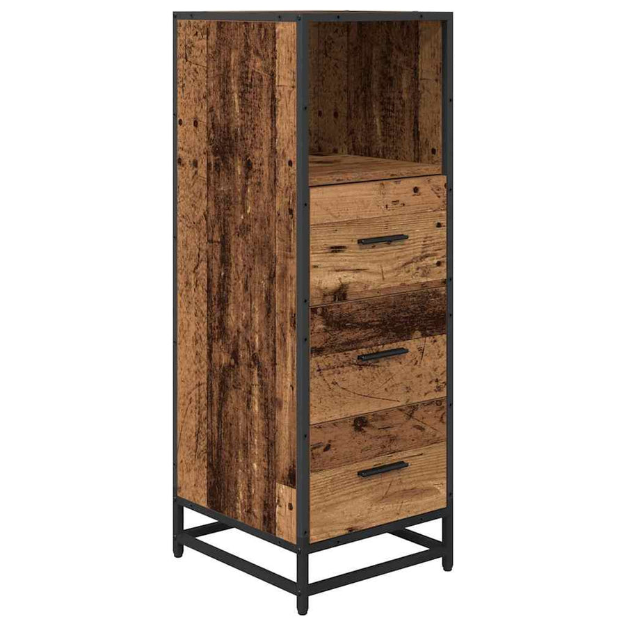 Badkamermeubelset Oud Hout 35 x 37,5 x 100 cm Bewerkt hout