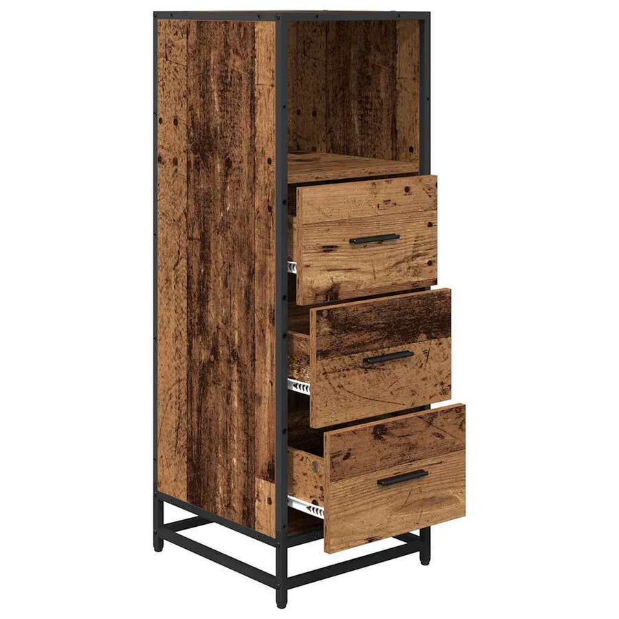Badkamermeubelset Oud Hout 35 x 37,5 x 100 cm Bewerkt hout