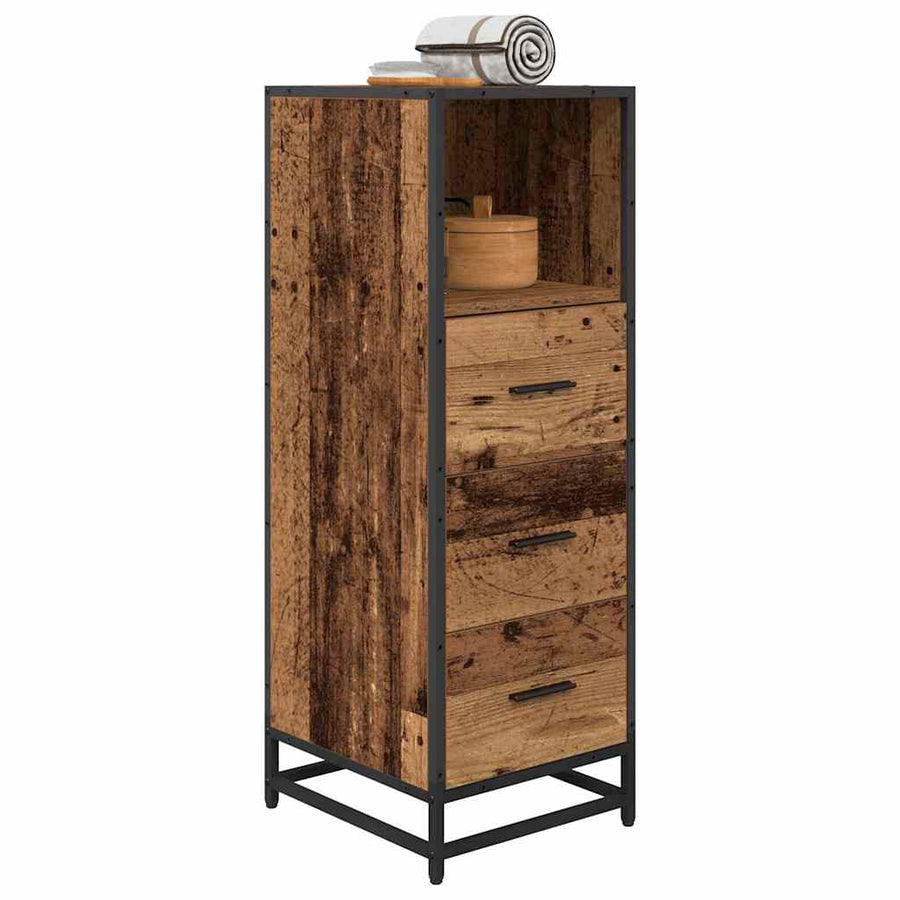 Badkamermeubelset Oud Hout 35 x 37,5 x 100 cm Bewerkt hout