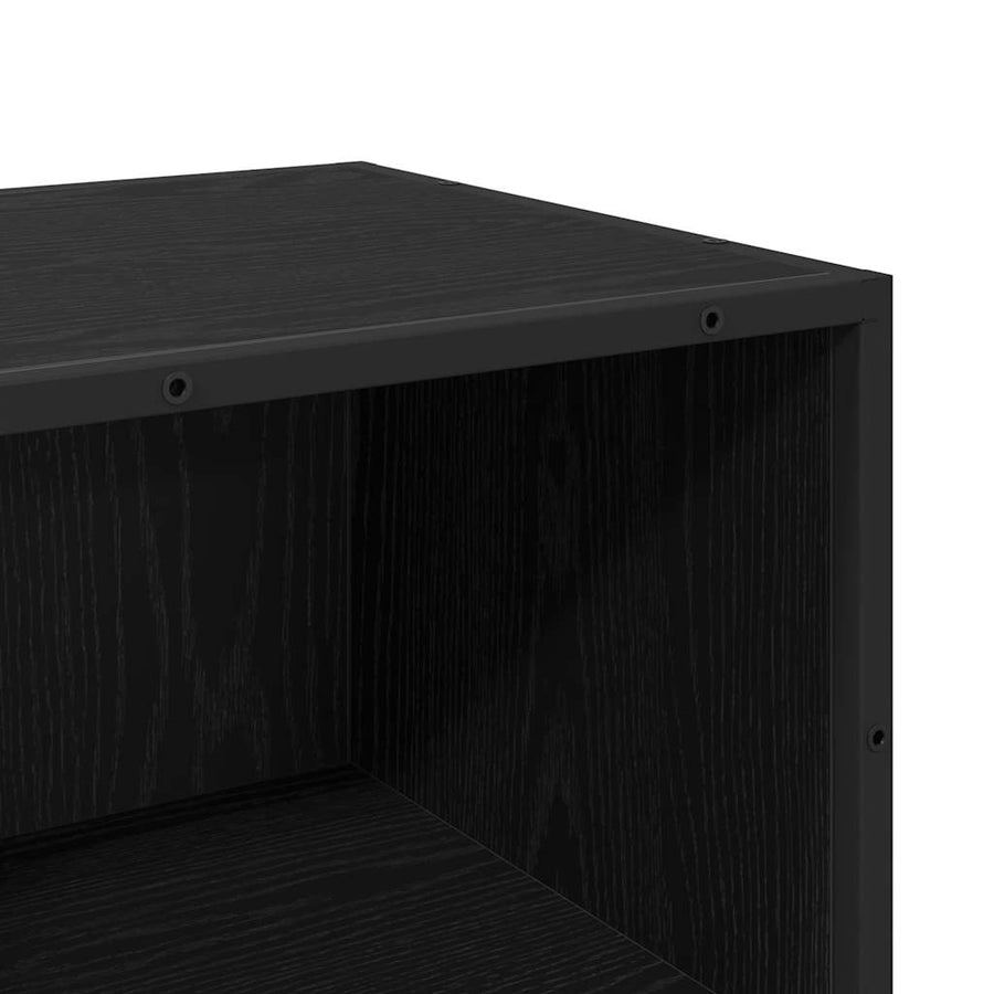 Badkamer Kast Zwart eiken 35 x 37,5 x 100 cm Bewerkt hout