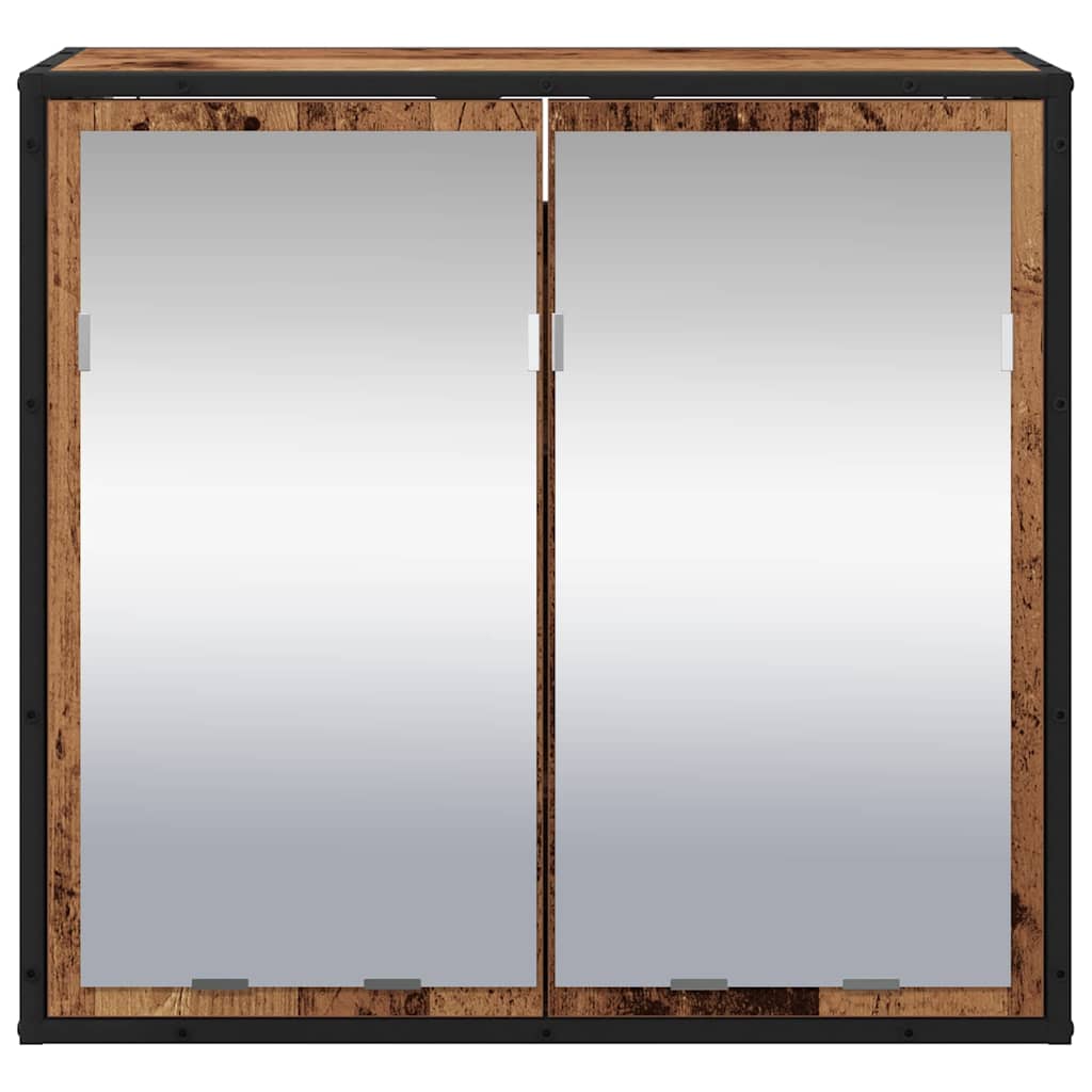 Wandplank met plank Wandgemonteerd Oudhout 65 x 20 x 60 cm