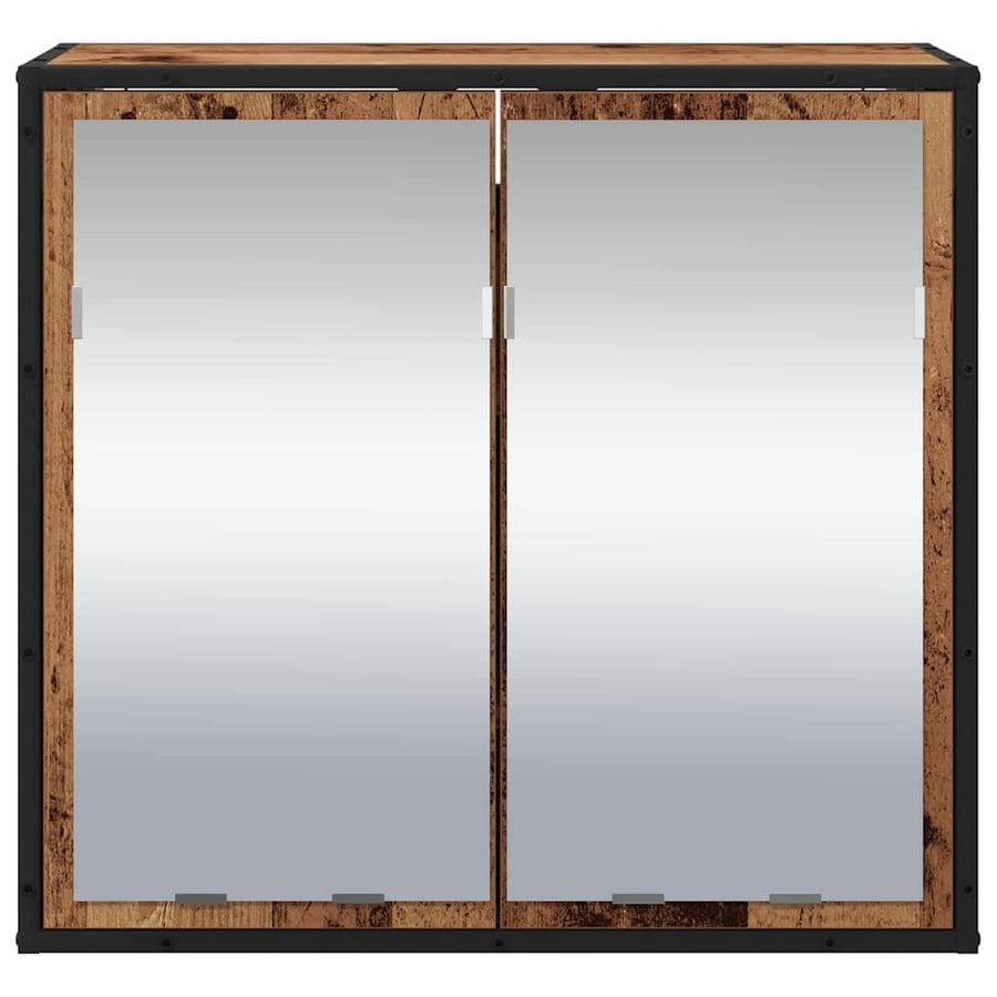 Wandplank met plank Wandgemonteerd Oudhout 65 x 20 x 60 cm