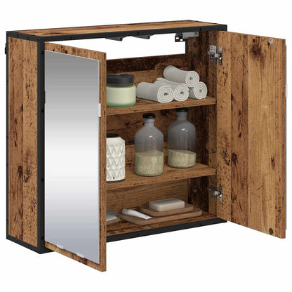 Wandplank met plank Wandgemonteerd Oudhout 65 x 20 x 60 cm