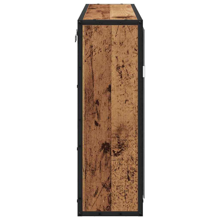 Wandplank met plank Wandgemonteerd Oudhout 65 x 20 x 60 cm