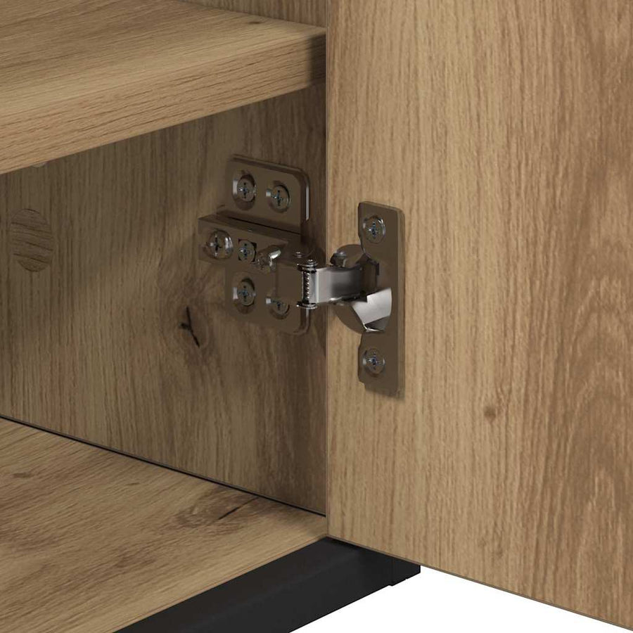 Wandplank met plank met opslag Artisan Eiken 65 x 20 x 60 cm