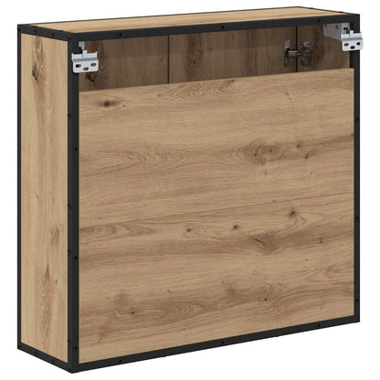 Wandplank met plank met opslag Artisan Eiken 65 x 20 x 60 cm