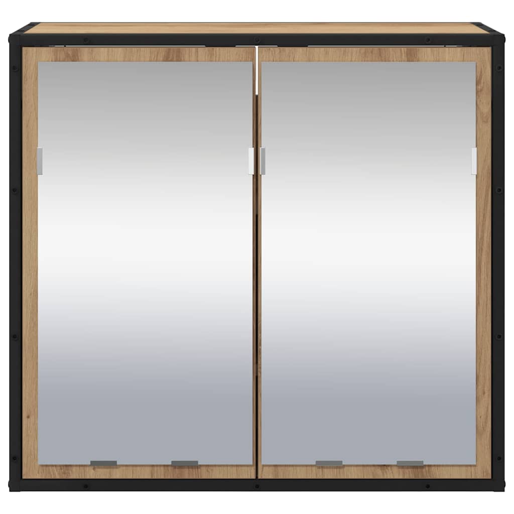 Wandplank met plank met opslag Artisan Eiken 65 x 20 x 60 cm
