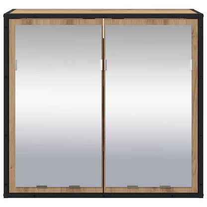Wandplank met plank met opslag Artisan Eiken 65 x 20 x 60 cm