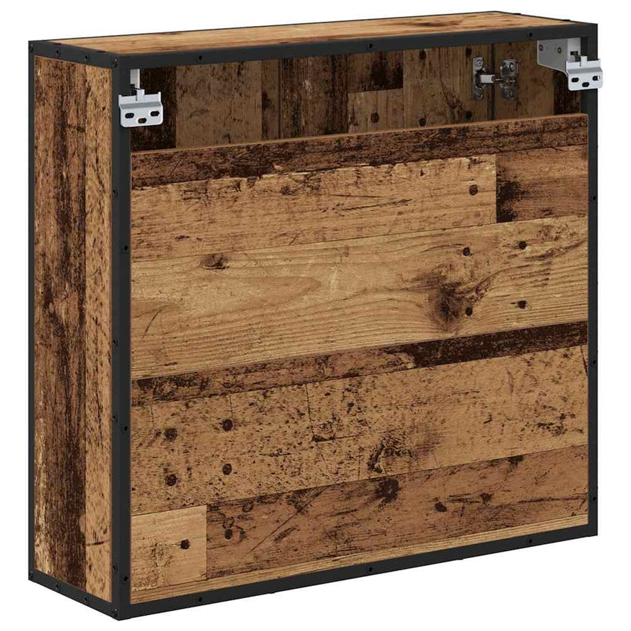 Badkamer spiegelkast Oud hout 65 x 20 x 60 cm Bewerkt hout