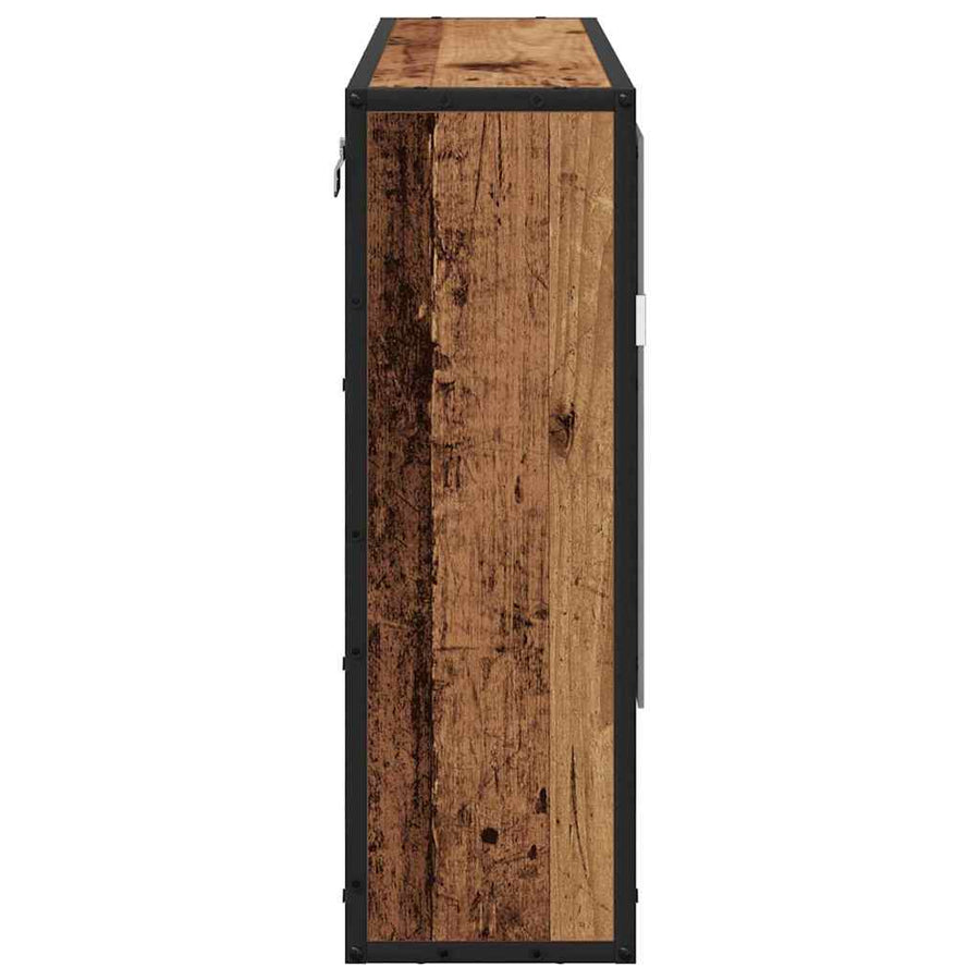 Badkamer spiegelkast Oud hout 65 x 20 x 60 cm Bewerkt hout