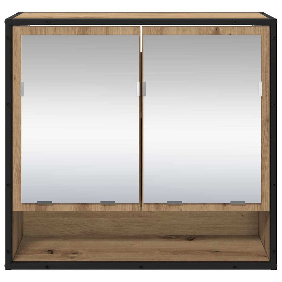 Wandplank met plank met opslag Artisan Eiken 65 x 20 x 60 cm