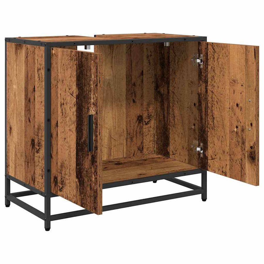 Badkamer wastafelkast Oud Hout 65 x 33 x 60 cm Bewerkt hout