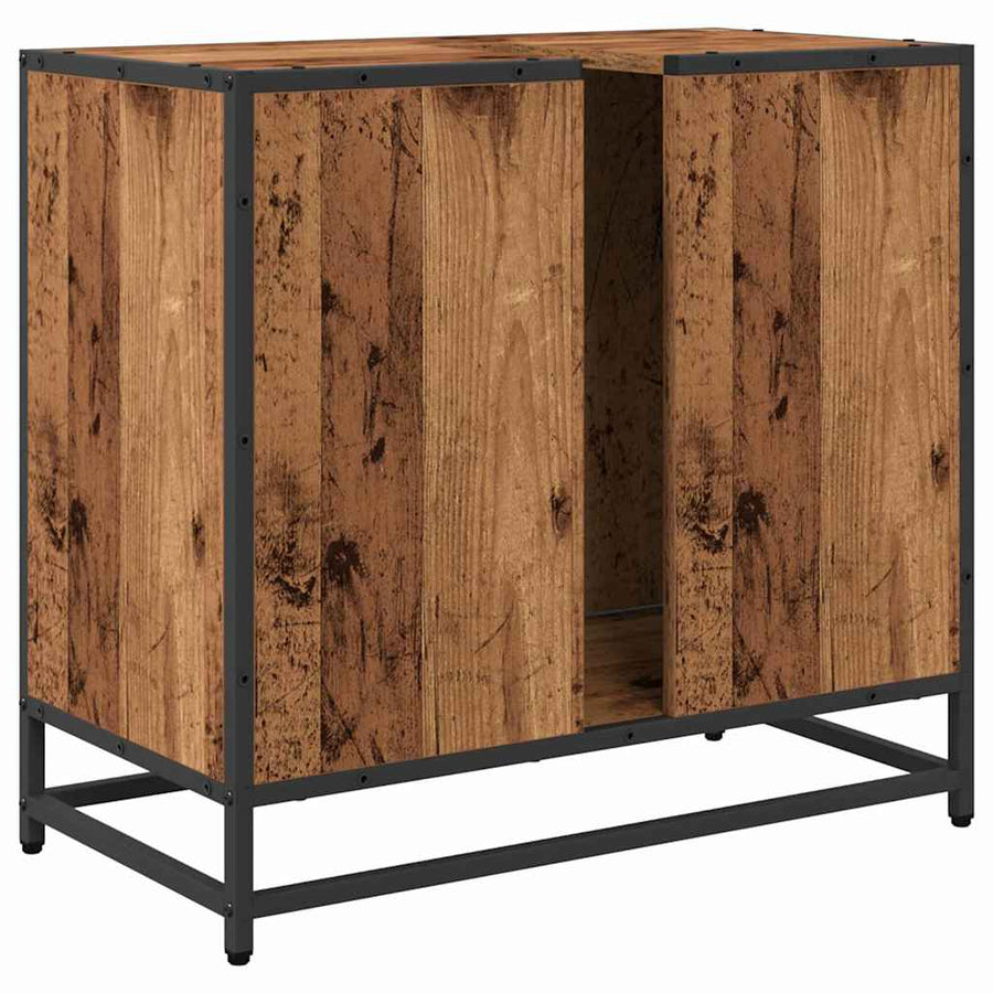 Badkamer wastafelkast Oud Hout 65 x 33 x 60 cm Bewerkt hout