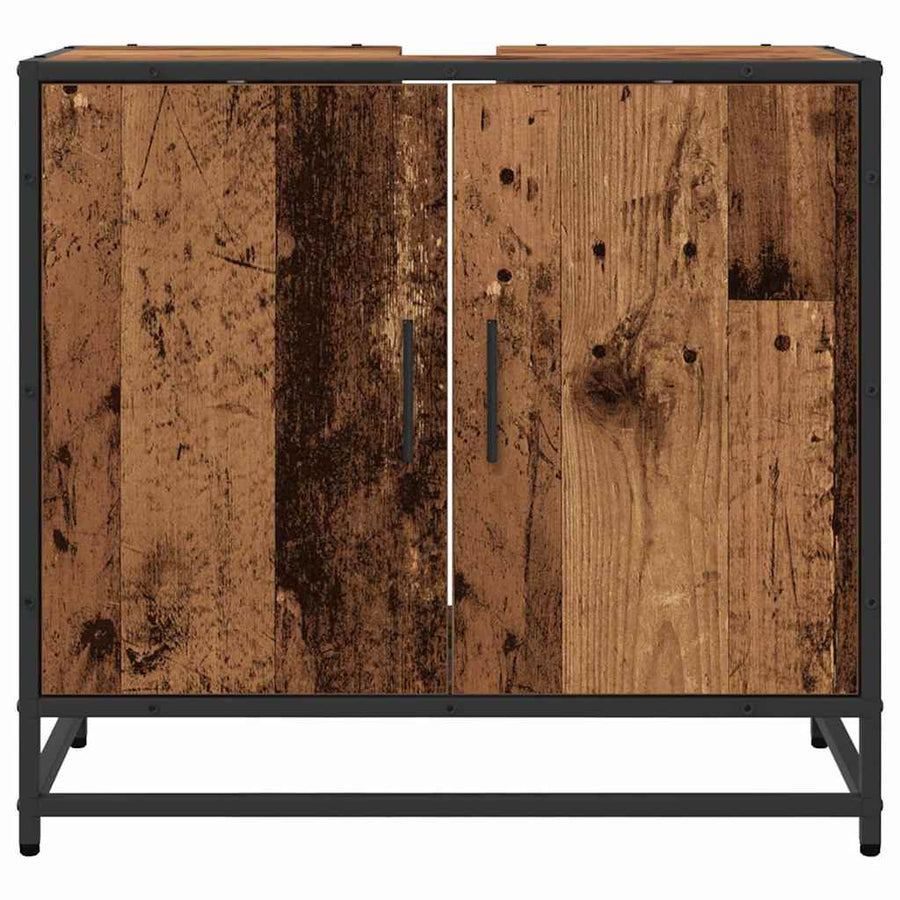 Badkamer wastafelkast Oud Hout 65 x 33 x 60 cm Bewerkt hout