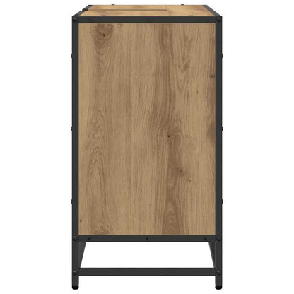 Badkamer wastafelkast artisanaal eikenkleurig 65 x 33 x 60 cm