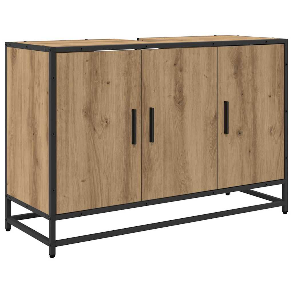 Badkamerkast Artisan Eiken 90 x 33 x 60 cm Bewerkt hout