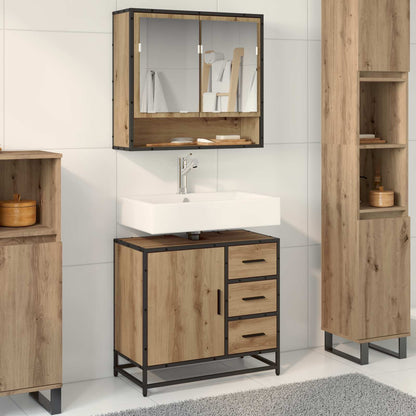 Badkamerkast Artisan Eiken 65 x 33 x 60 cm Bewerkt hout