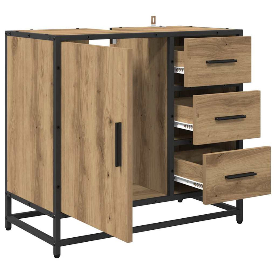 Badkamerkast Artisan Eiken 65 x 33 x 60 cm Bewerkt hout