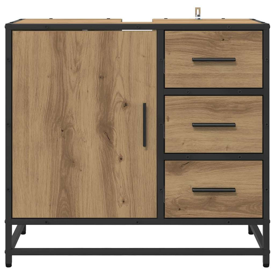 Badkamerkast Artisan Eiken 65 x 33 x 60 cm Bewerkt hout