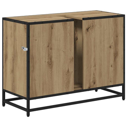 Badkamertenk Te Kast Artisanaal Eikenkleurig 80 X 33 X 60 Cm