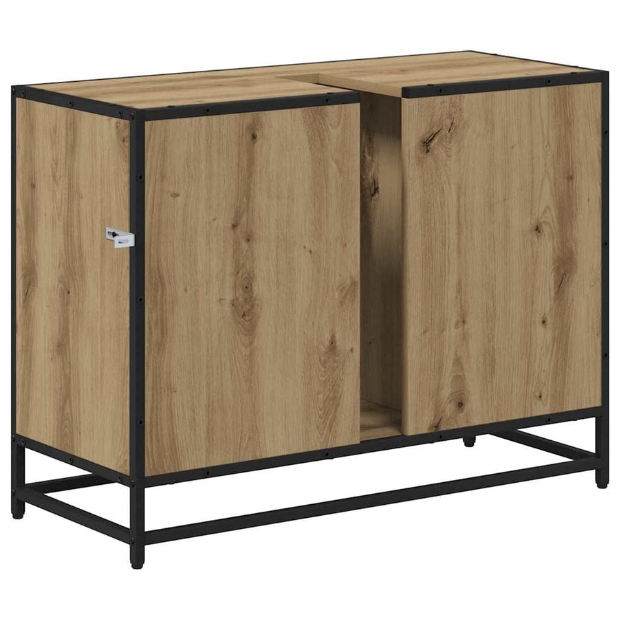 Badkamertenk Te Kast Artisanaal Eikenkleurig 80 X 33 X 60 Cm