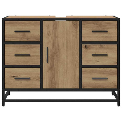 Badkamertenk Te Kast Artisanaal Eikenkleurig 80 X 33 X 60 Cm