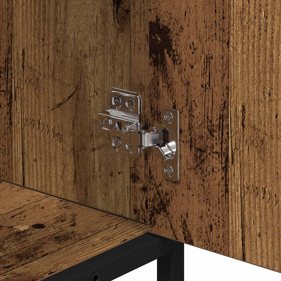 Badkamerkast met plank Oud Hout 65 x 33 x 60 cm Bewerkt hout