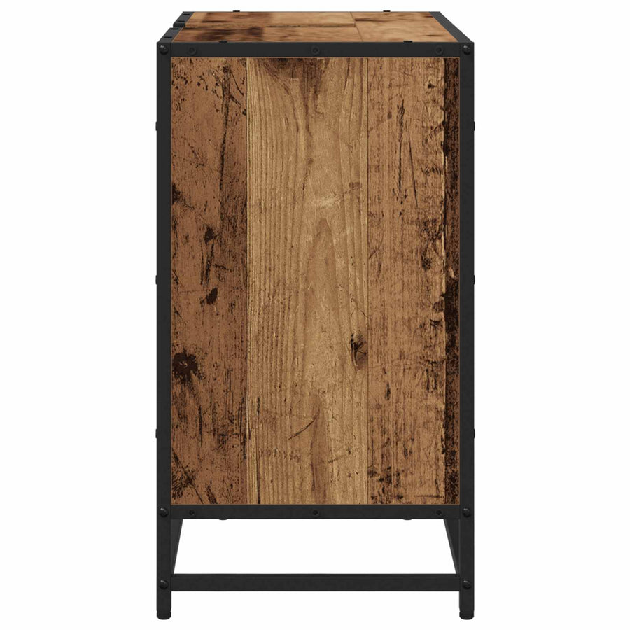 Badkamerkast met plank Oud Hout 65 x 33 x 60 cm Bewerkt hout