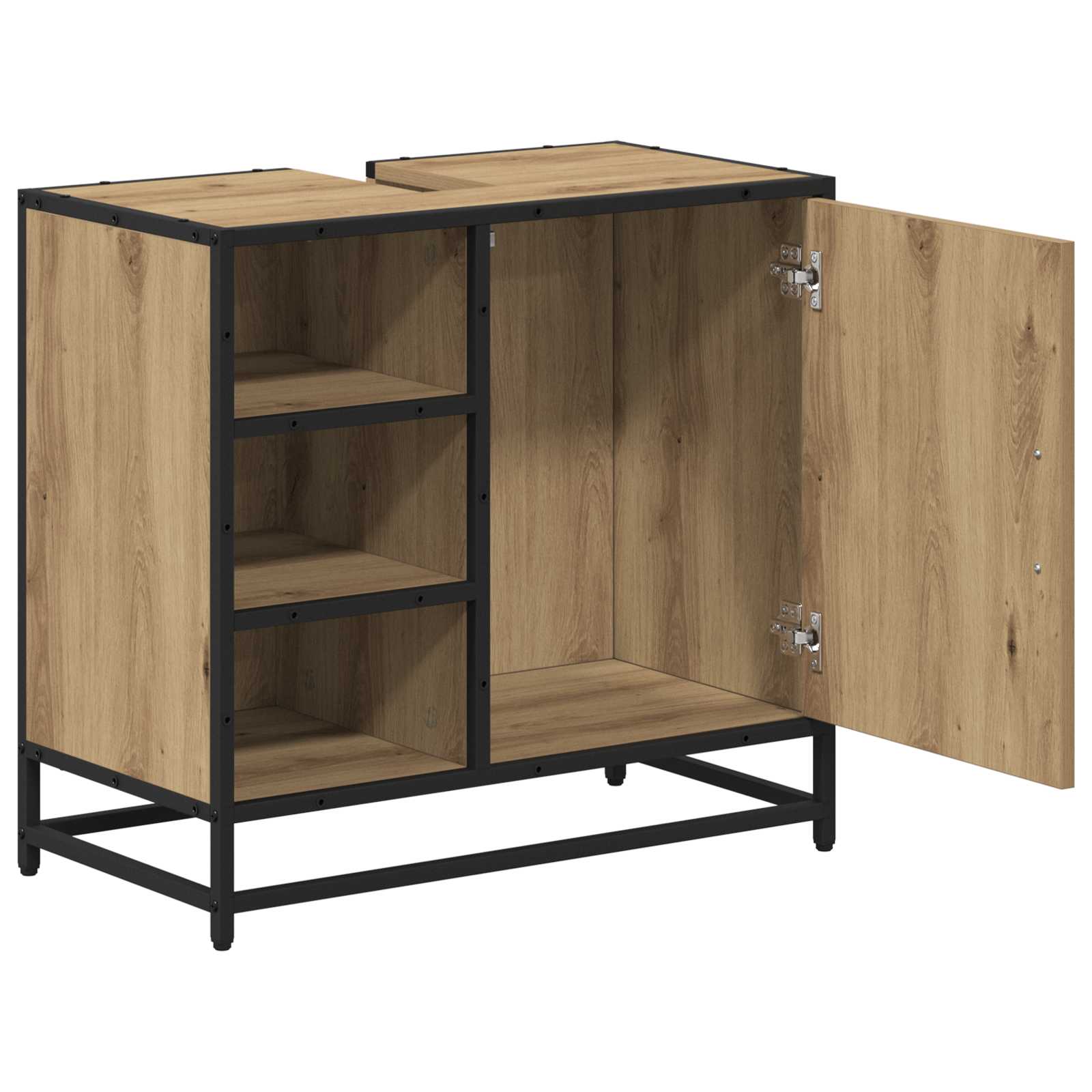 Badkamerkast Artisan Eiken 65 x 33 x 60 cm Bewerkt hout