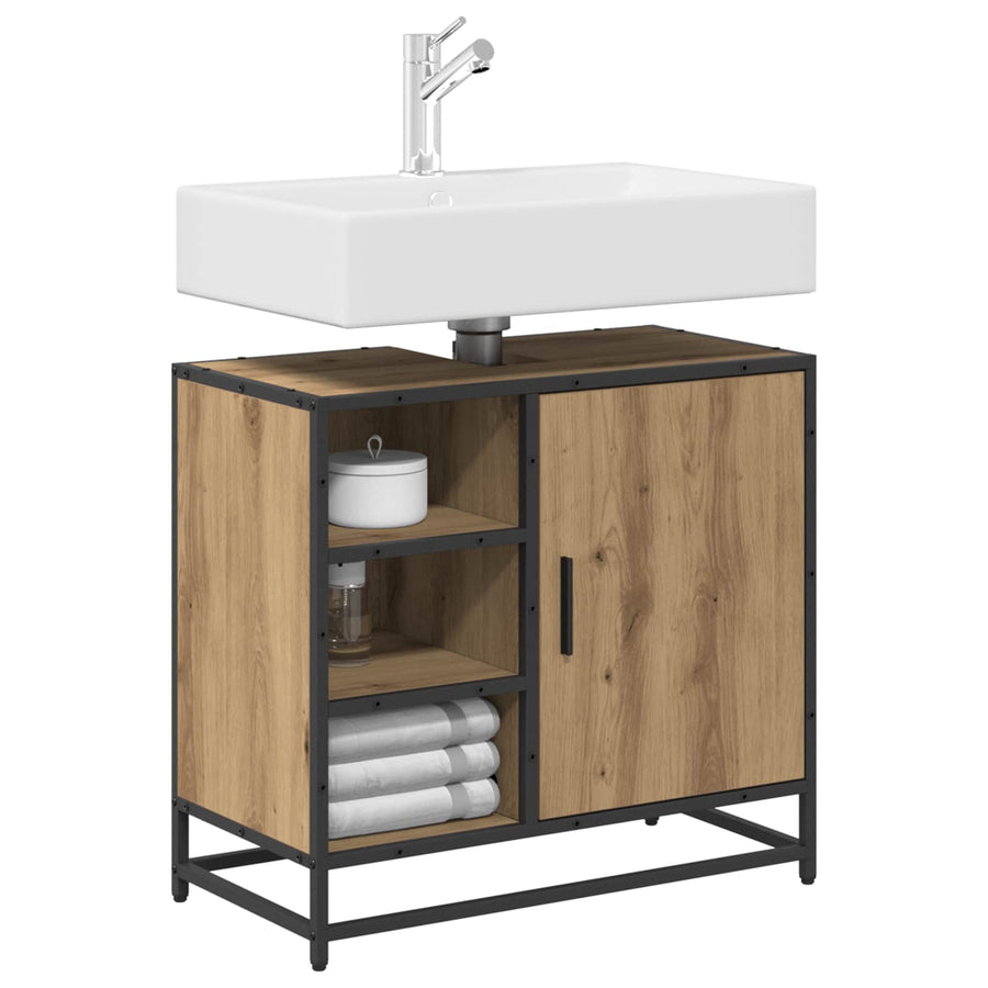 Badkamerkast Artisan Eiken 65 x 33 x 60 cm Bewerkt hout