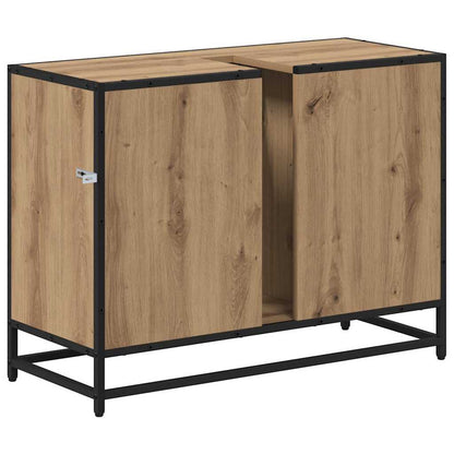 Badkamertenk te kast artisanaal eikenkleurig 80 x 33 x 60 cm