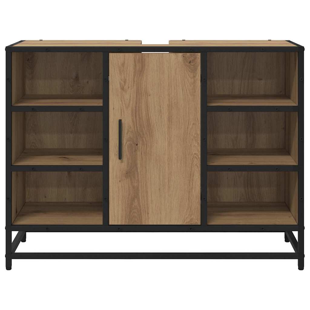 Badkamertenk te kast artisanaal eikenkleurig 80 x 33 x 60 cm