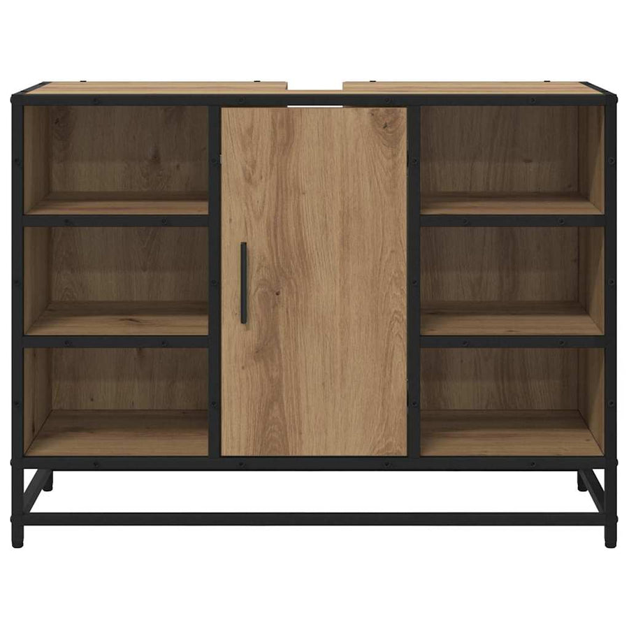 Badkamertenk te kast artisanaal eikenkleurig 80 x 33 x 60 cm