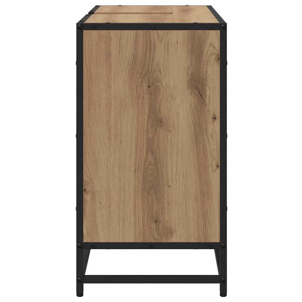 Badkamertenk te kast artisanaal eikenkleurig 80 x 33 x 60 cm