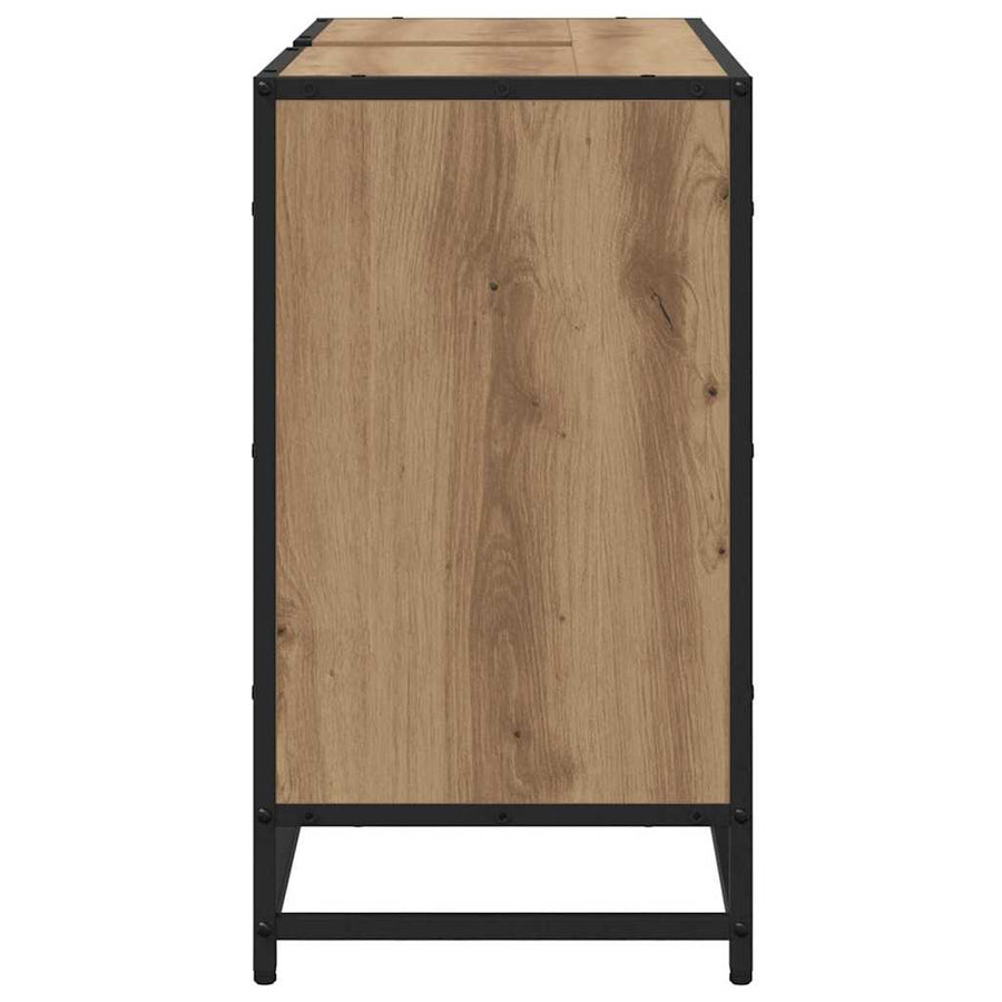 Badkamertenk te kast artisanaal eikenkleurig 80 x 33 x 60 cm