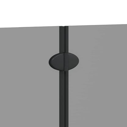 Douche Omhulsel Zwart 130 x 138 cm ESG-glas en aluminium