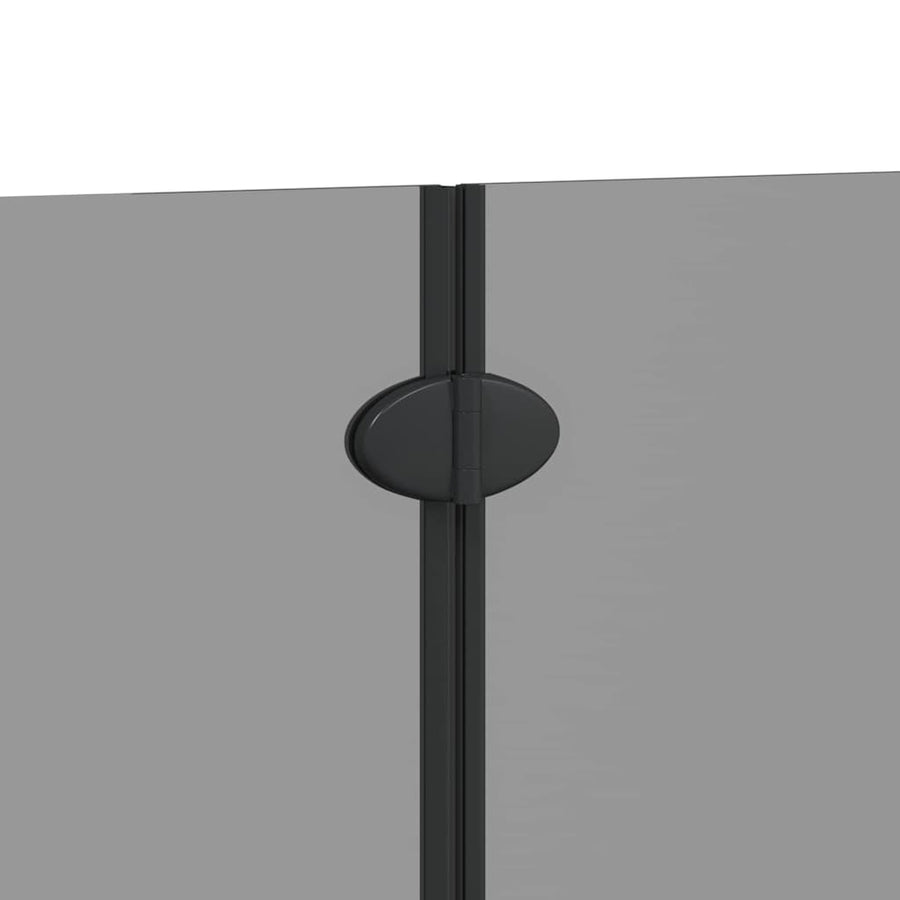 Douche Omhulsel Zwart 130 x 138 cm ESG-glas en aluminium