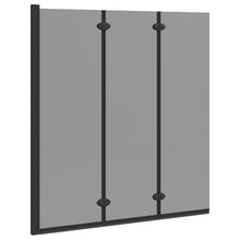 Douche Omhulsel Zwart 130 x 138 cm ESG-glas en aluminium