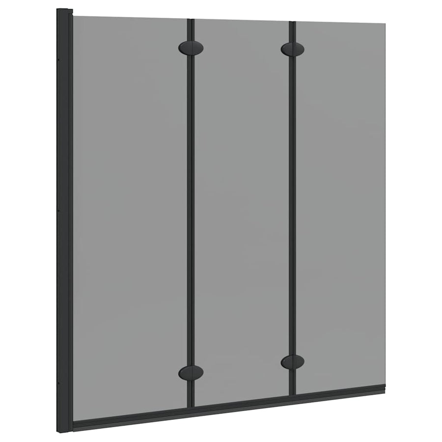 Douche Omhulsel Zwart 130 x 138 cm ESG-glas en aluminium