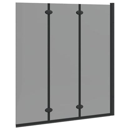 Douche Omhulsel Zwart 130 x 138 cm ESG-glas en aluminium