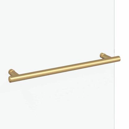 Douche Omhulsel Goud 120 x 140 cm ESG-glas en aluminium