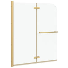 Douche Omhulsel Goud 120 x 140 cm ESG-glas en aluminium