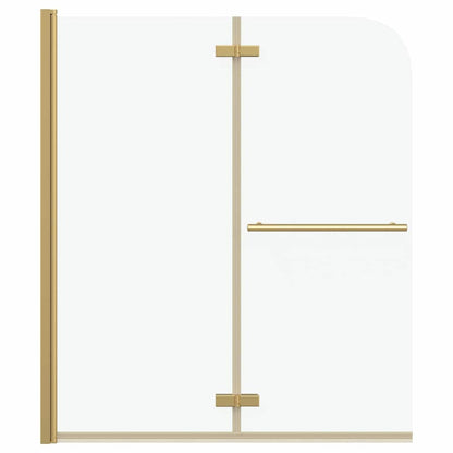 Douche Omhulsel Goud 120 x 140 cm ESG-glas en aluminium