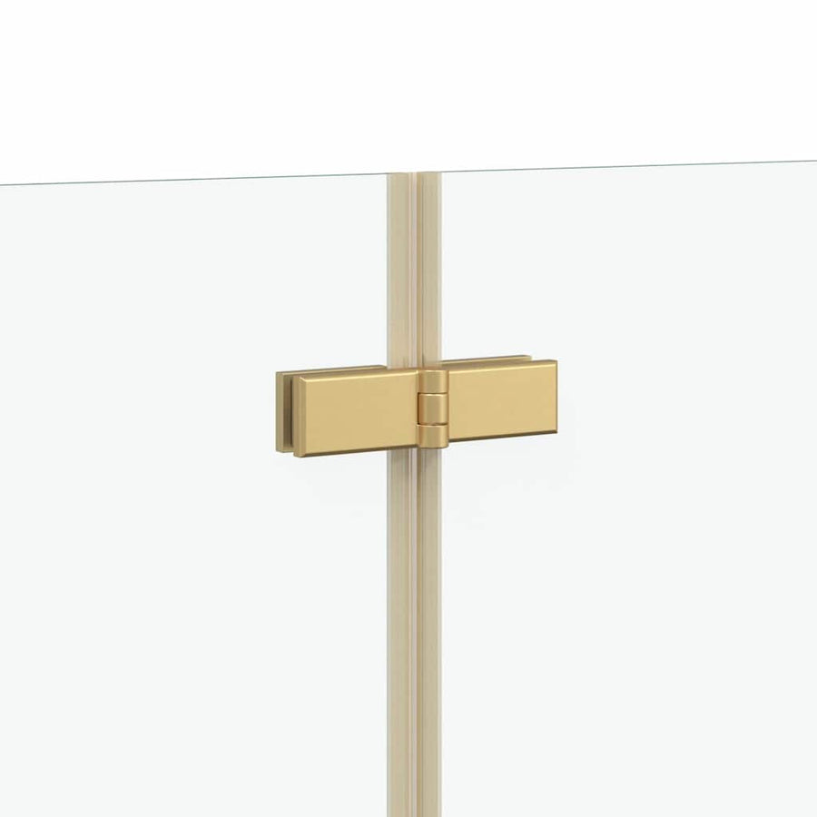 Douche Omhulsel Goud 120 x 68 x 130 cm ESG-glas en aluminium