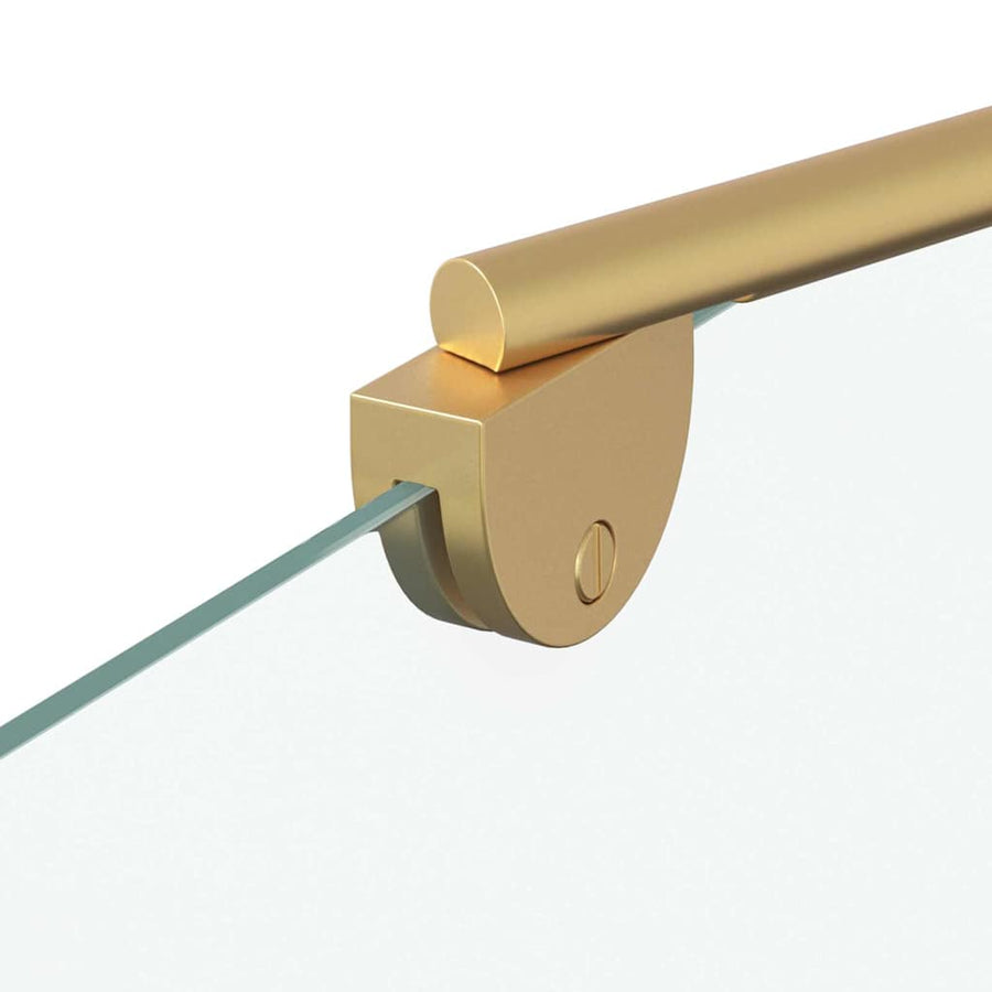 Douche Omhulsel Goud 120 x 68 x 130 cm ESG-glas en aluminium