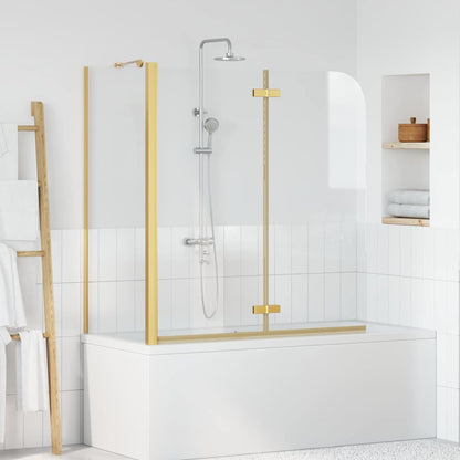 Douche Omhulsel Goud 120 x 68 x 130 cm ESG-glas en aluminium