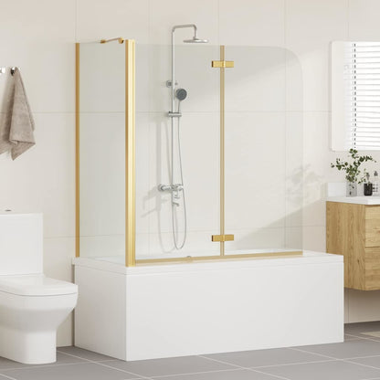 Douche Omhulsel Goud 120 x 68 x 130 cm ESG-glas en aluminium