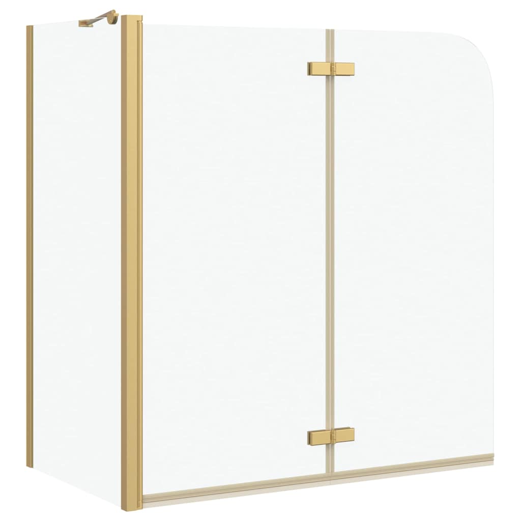 Douche Omhulsel Goud 120 x 68 x 130 cm ESG-glas en aluminium