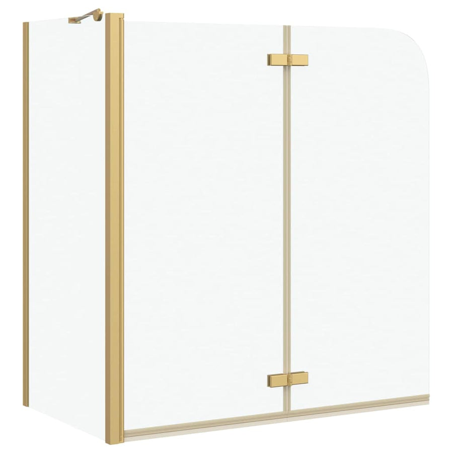 Douche Omhulsel Goud 120 x 68 x 130 cm ESG-glas en aluminium